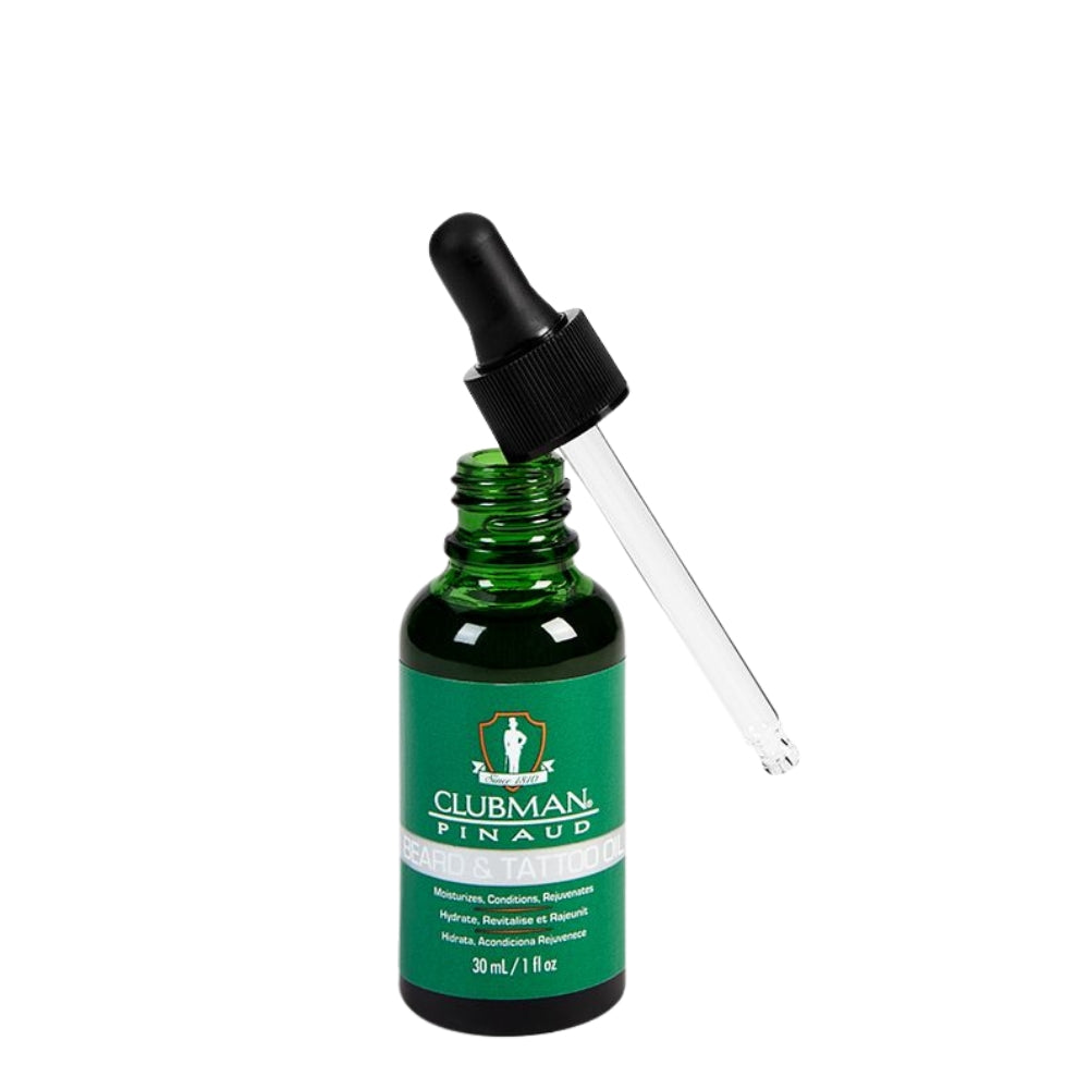 Huile à barbe et tatouage - Hydrate, revitalise et rajeunit (30ml/1.0oz)