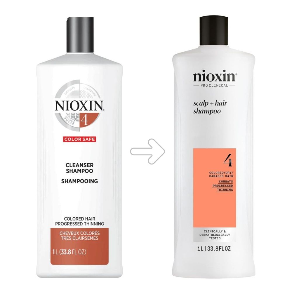 Duo shampoing et revitalisant cheveux + cuir chevelu Système 4 - Pour cheveux colorés avec chute avancée (2x 1000ml/33.8oz)