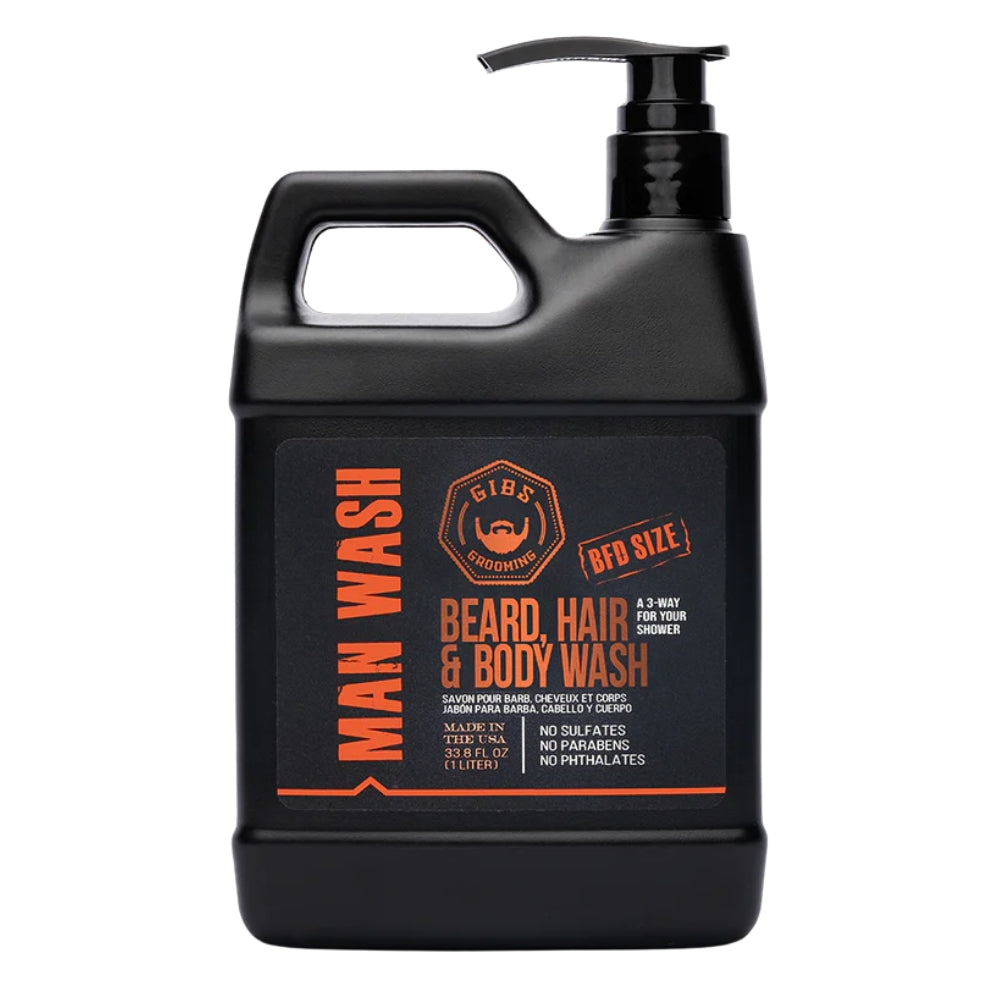 Man Wash BHB Beard, Hair & Body Wash