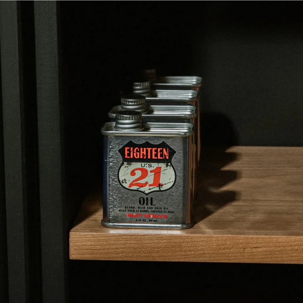 18.21 Man Made - Huile pour la barbe, cheveux et peau "Sweet Tobacco" (60ml/2.0oz)