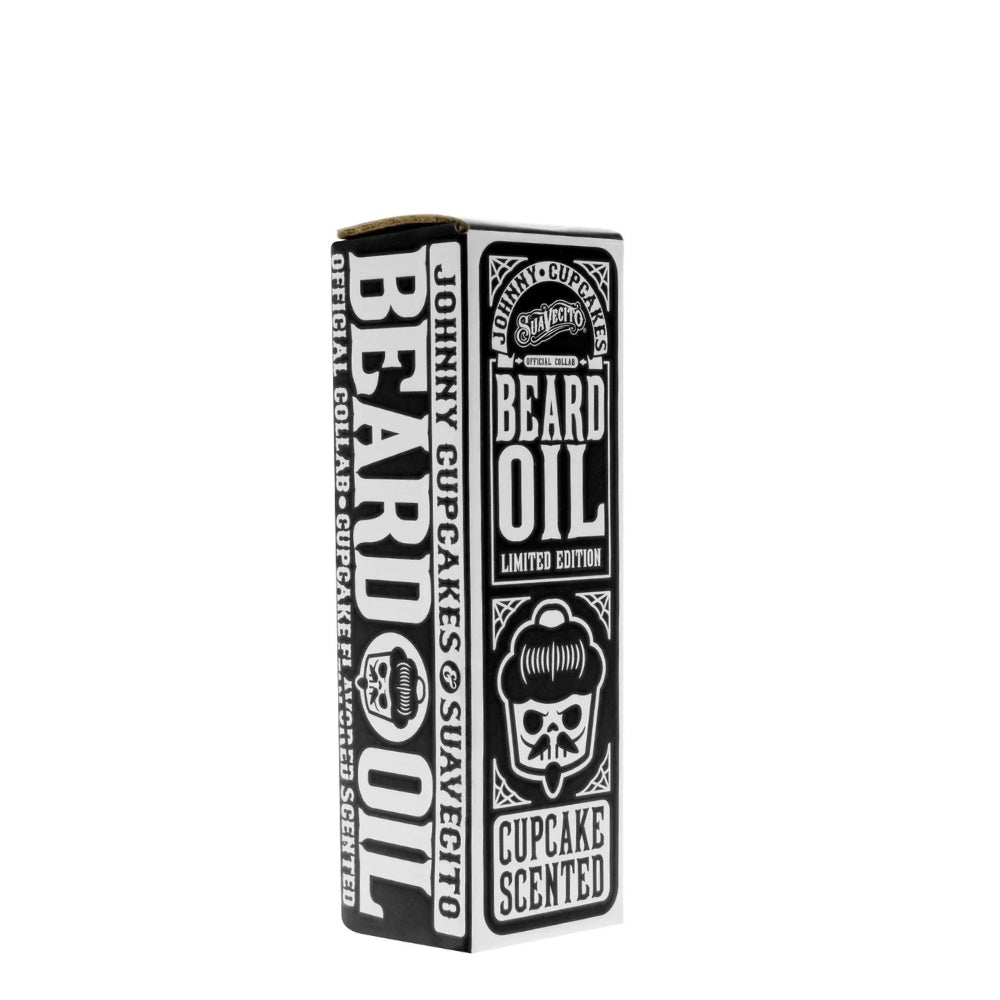 Suavecito X Johnny Cupcakes - Huile à barbe "Premium Blends Beard Oil" Édition "Vanilla Cupcake Scent" (30ml/1.0oz)