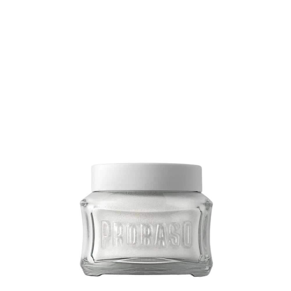 Crème de pré-rasage au thé vert et à l'avoine - Pour peau sensible (100ml/3.6oz)