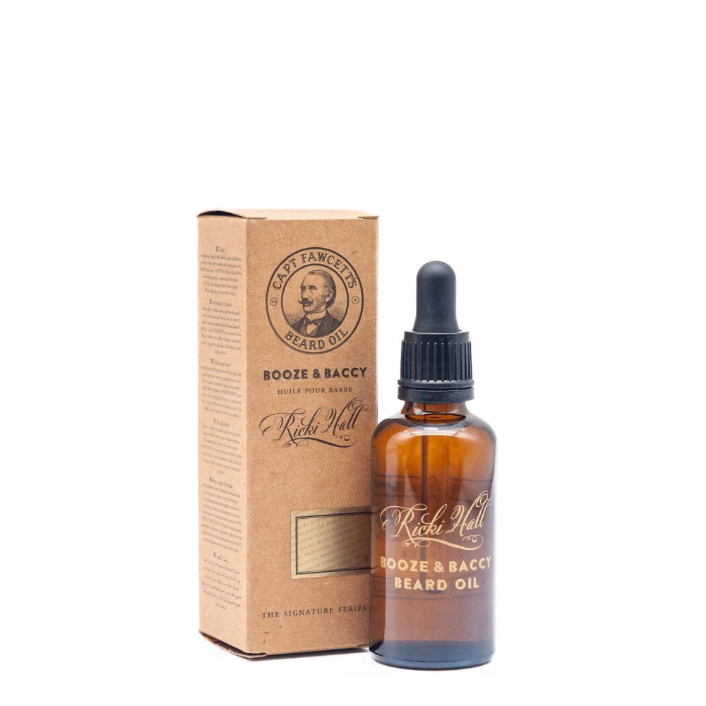 Huile à barbe Booze & Baccy par Ricki Hall's (50ml/1.7oz)