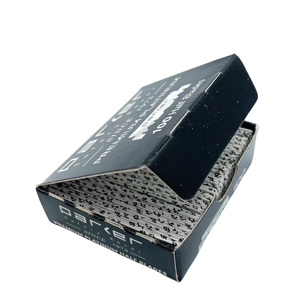 Demi-Lames pour rasoir de barbier "Premium Platinum" (100 Lames)