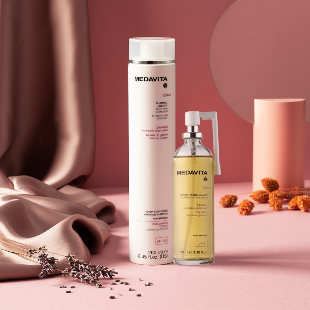 Ensemble "Solution Apaisante Velour" Shampoing et Lotion apaisante - Pour cuir chevelu sensible (250ml/8.45oz et 100ml/3.38oz)