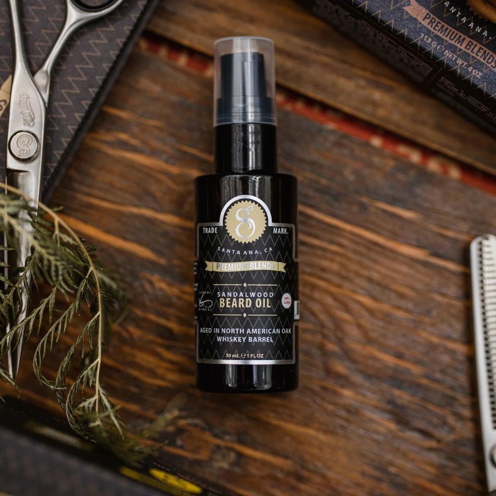 Huile à barbe "Premium Blends Beard Oil" - Bois de santal (30ml/1.0oz)