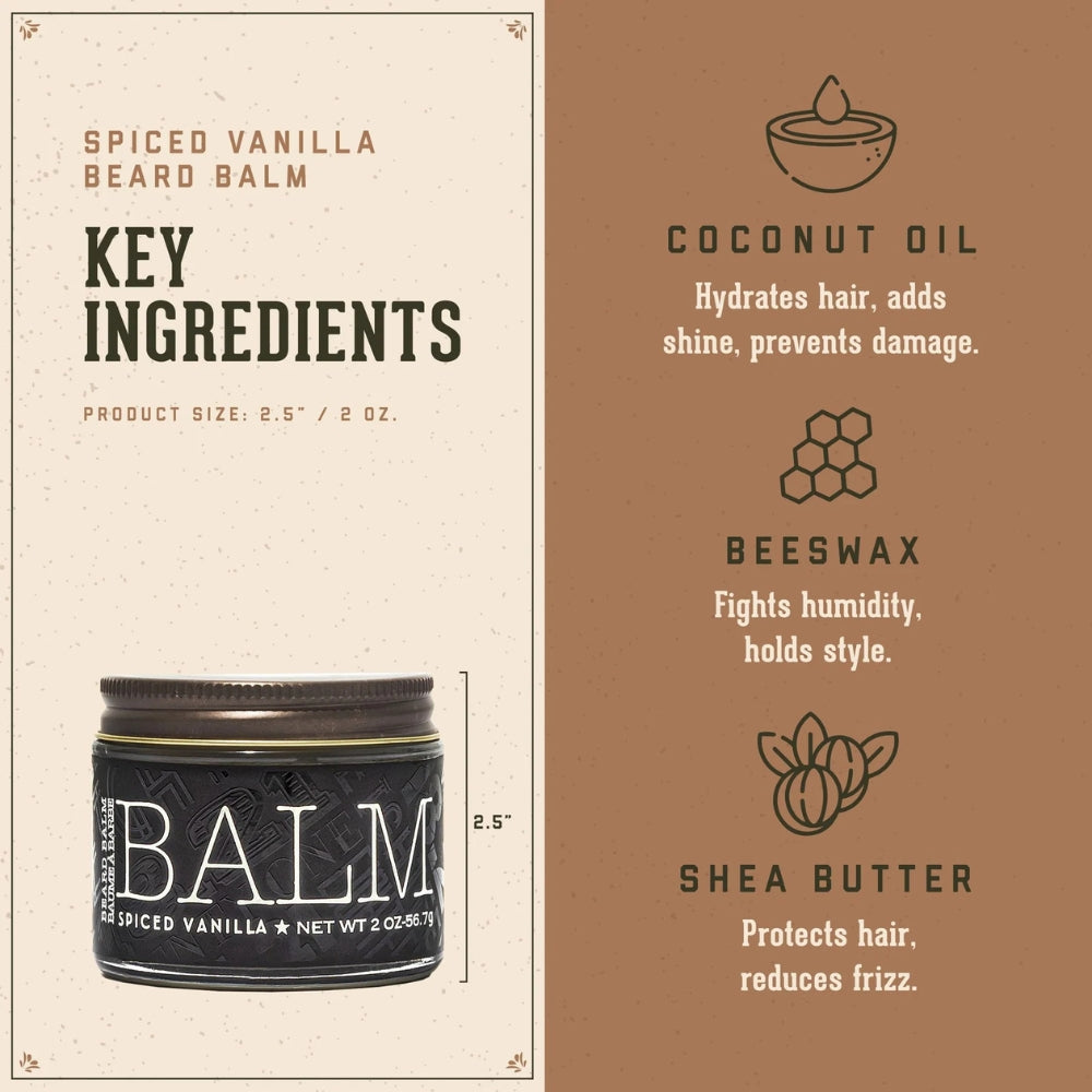 18.21 Man Made - Baume à barbe "Spiced Vanilla Beard Balm" (56.7g/2.0oz)
