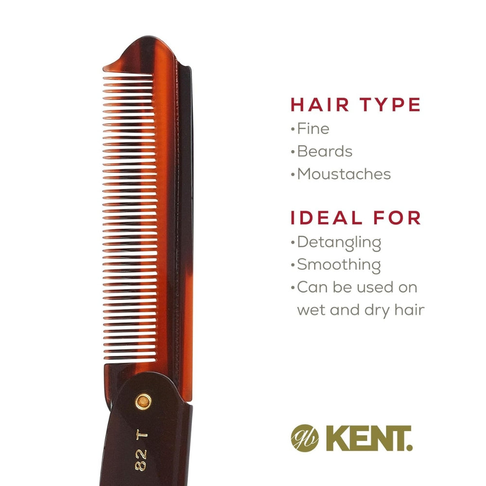 82T Folding Comb,fine (90mm/3.5")