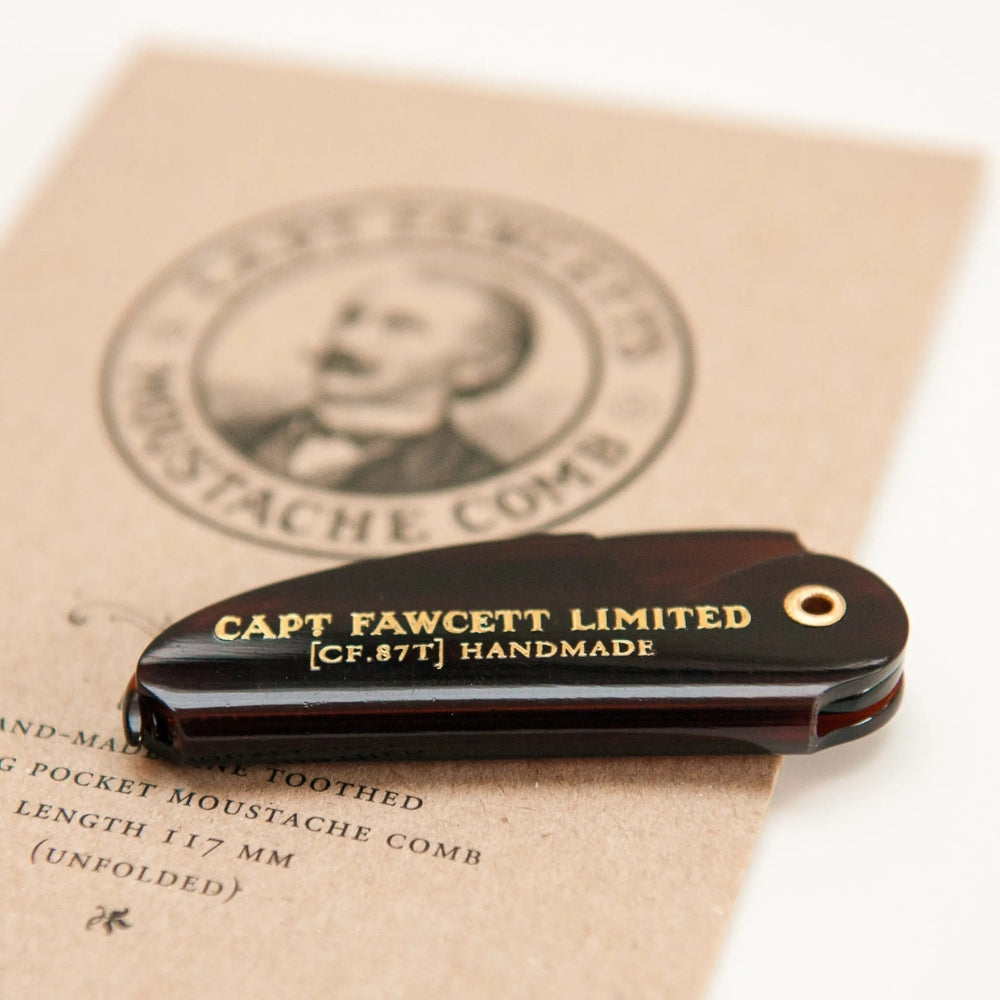 Peigne à moustache de poche pliable CF.87T (117mm/4.6")