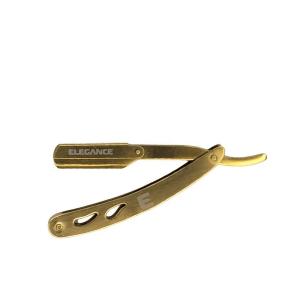Elegance By Sadapack - Rasoir de barbier à glissière "Shavette" - Or