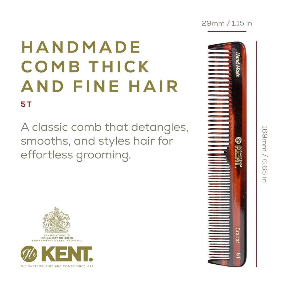 5T Dressing Table Comb - Coarse & Fine (169mm/6.7")