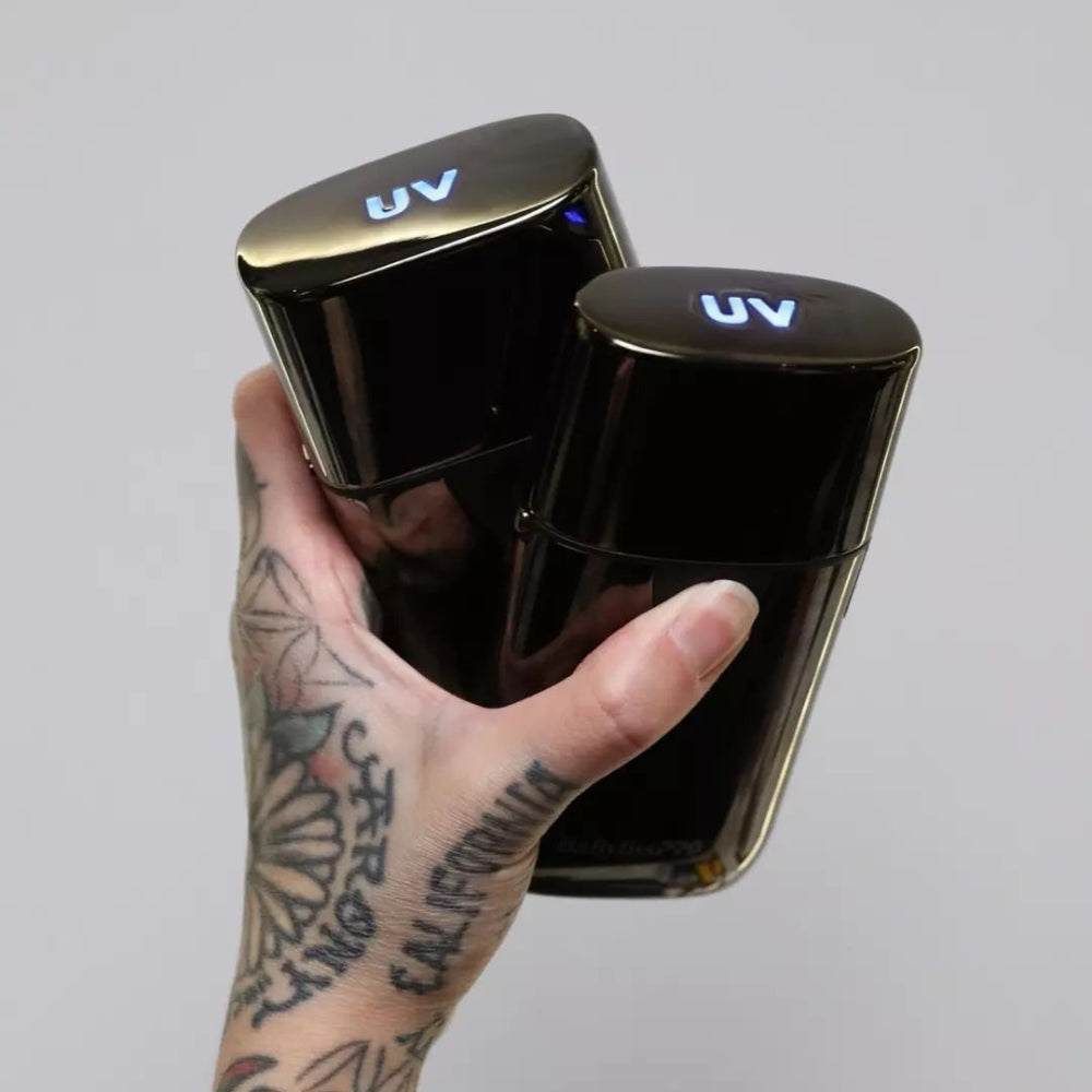 UVFoil UV-Disinfecting Metal Double Foil Shaver - Black Titanium
