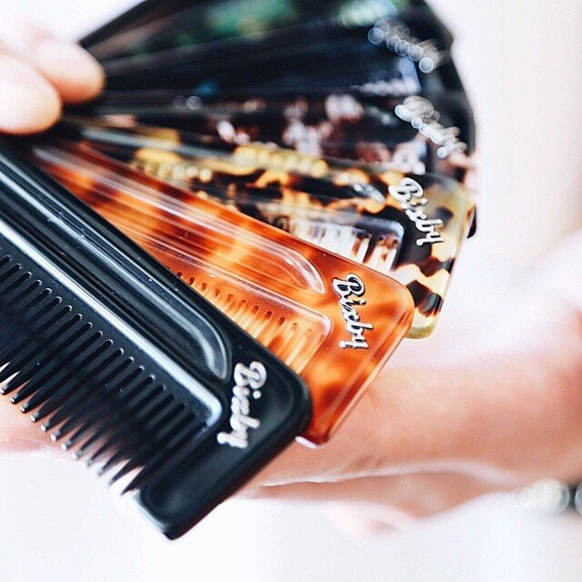 Peigne à large dents 3mm d'espacement (133mm/5.24") - Tabac