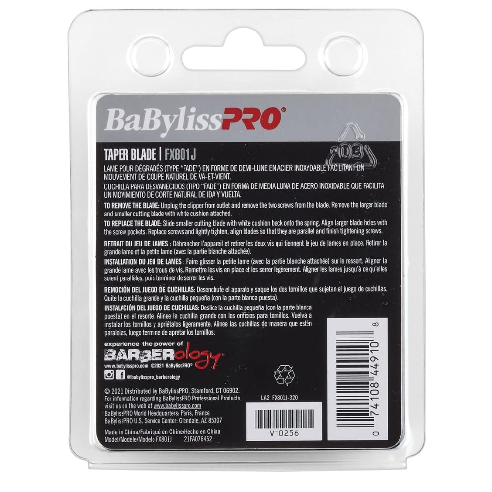 Replacement Blade for FXF870 Trimmer, FX801J Stainless Steel Fader Blade - Silver