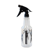 Plastic spray bottle with adjustable nozzle