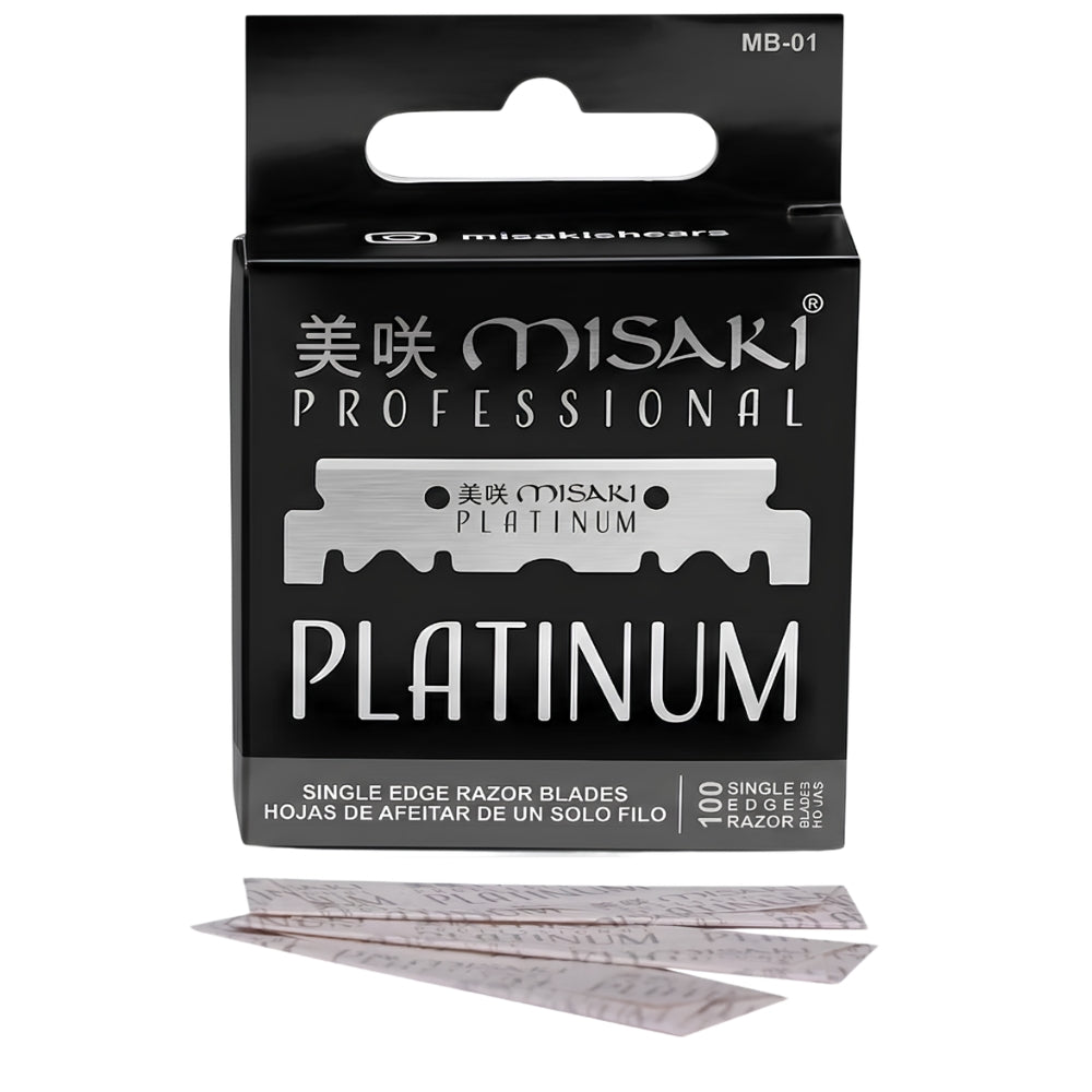 Platinum Single Edge Razor Blades for Barber Razors (100 blades)