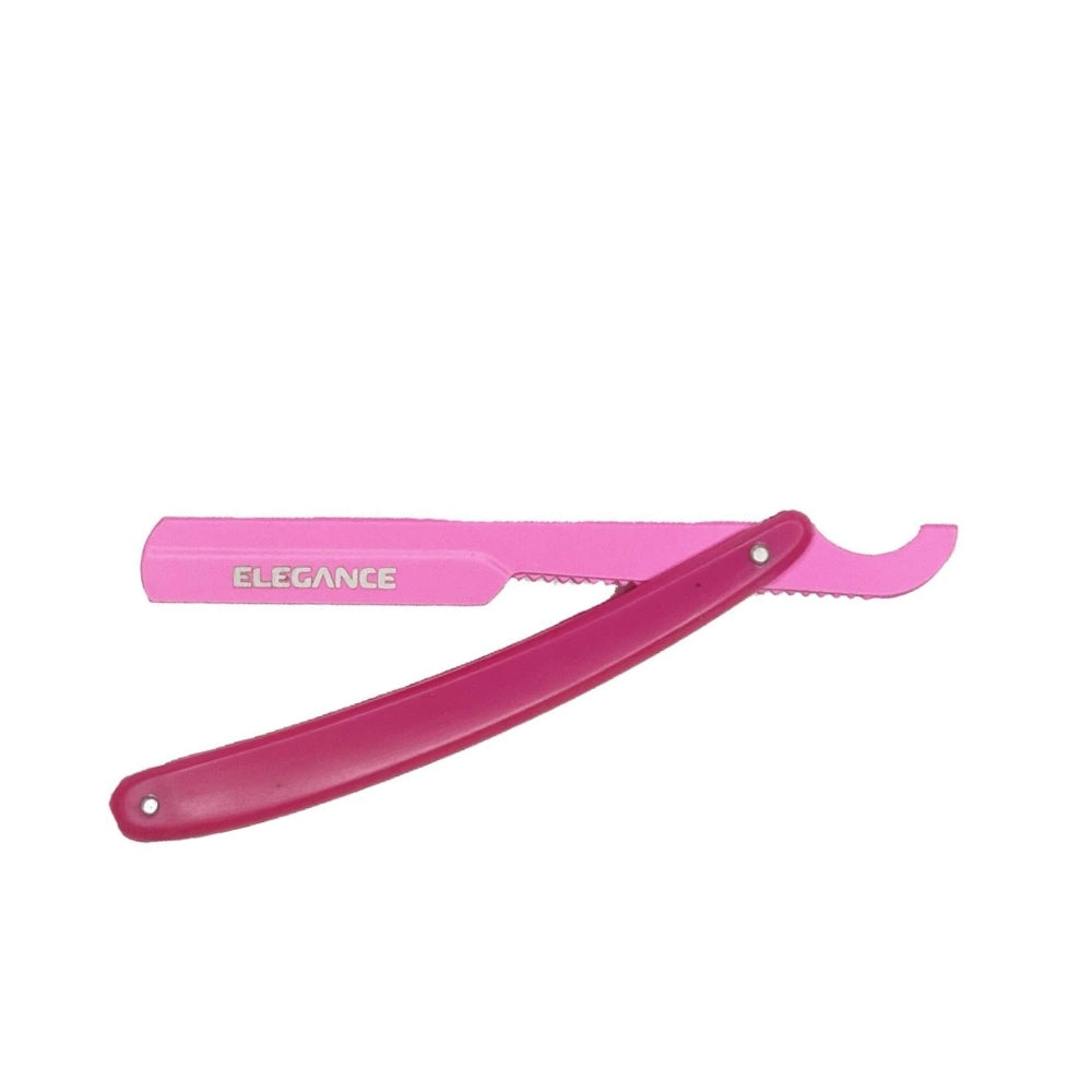 Elegance By Sadapack - Rasoir de barbier à glissière Turque "Shavette" - Rose