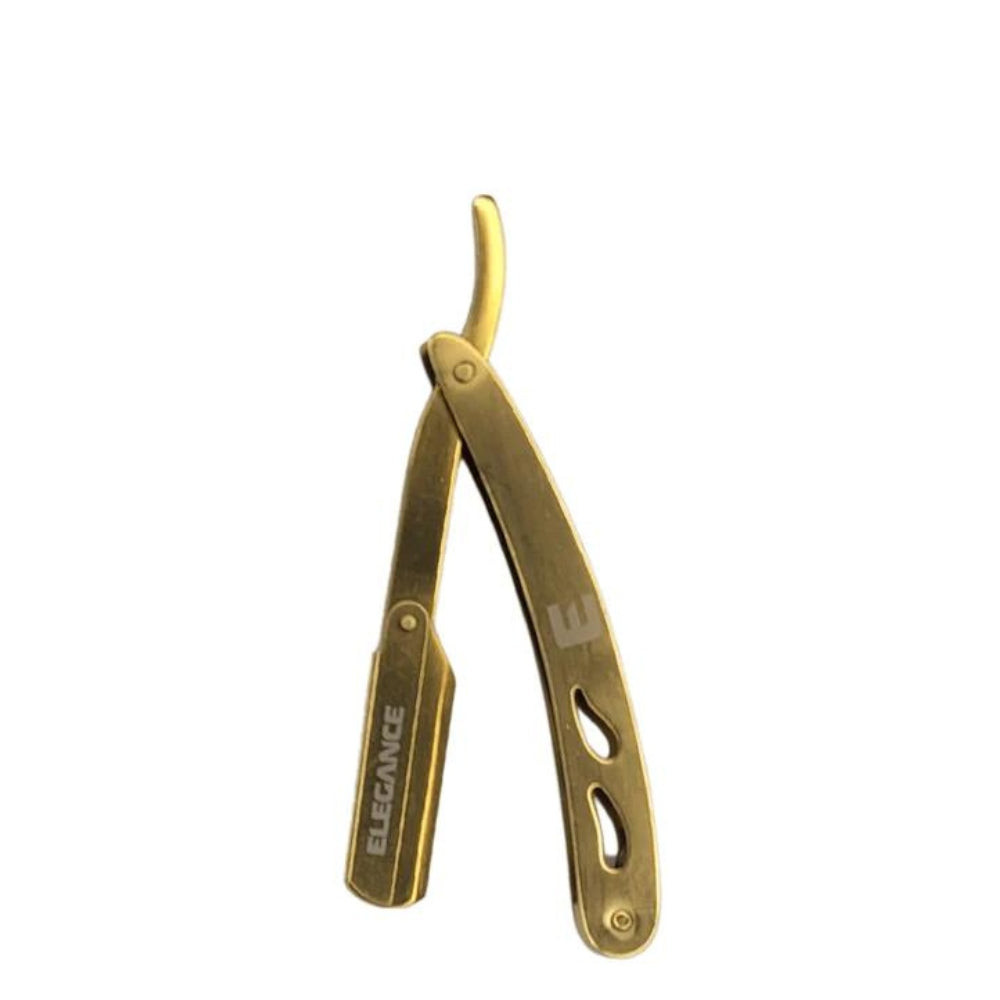 Elegance By Sadapack - Rasoir de barbier à glissière "Shavette" - Or