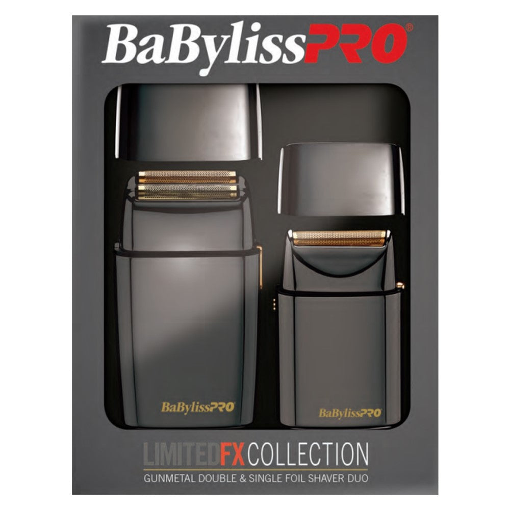Ensemble de rasoir à lames unique et double lame "LimitedFX Collection" - Gris acier