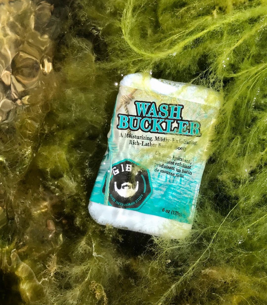 Barre de savon hydratant et exfoliant "Wash Buckler" (170g/6.0oz)