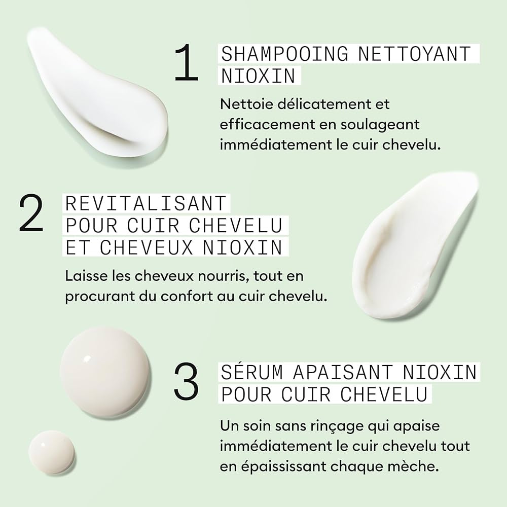 Trio apaisant shampoing, revitalisant et sérum sans rinçage cheveux + cuir chevelu Système "Scalp Relief" - Pour le cuir chevelu sensible, sec et qui démange (2x 200ml/6.76oz, 100ml/3.4oz)