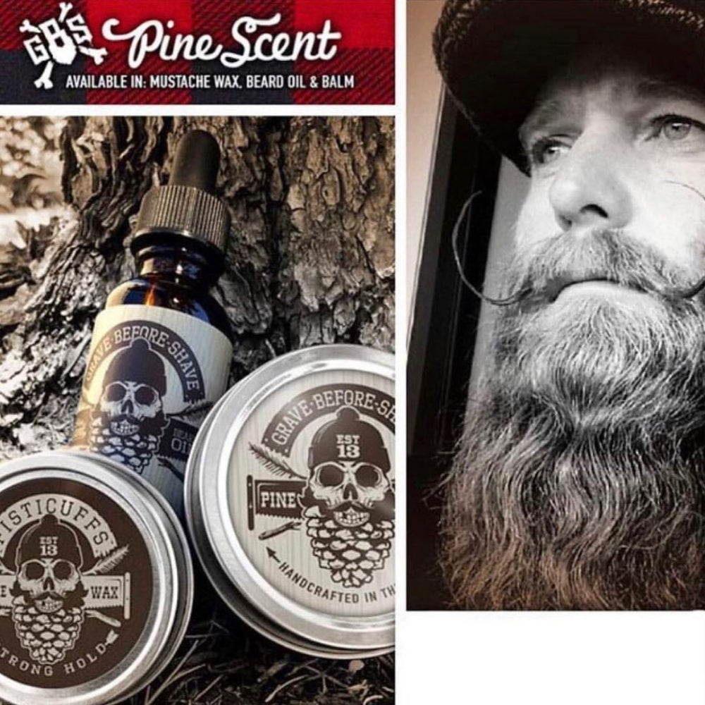 Pine Scent Moustache Wax - Strong Hold (30ml/1.0oz)
