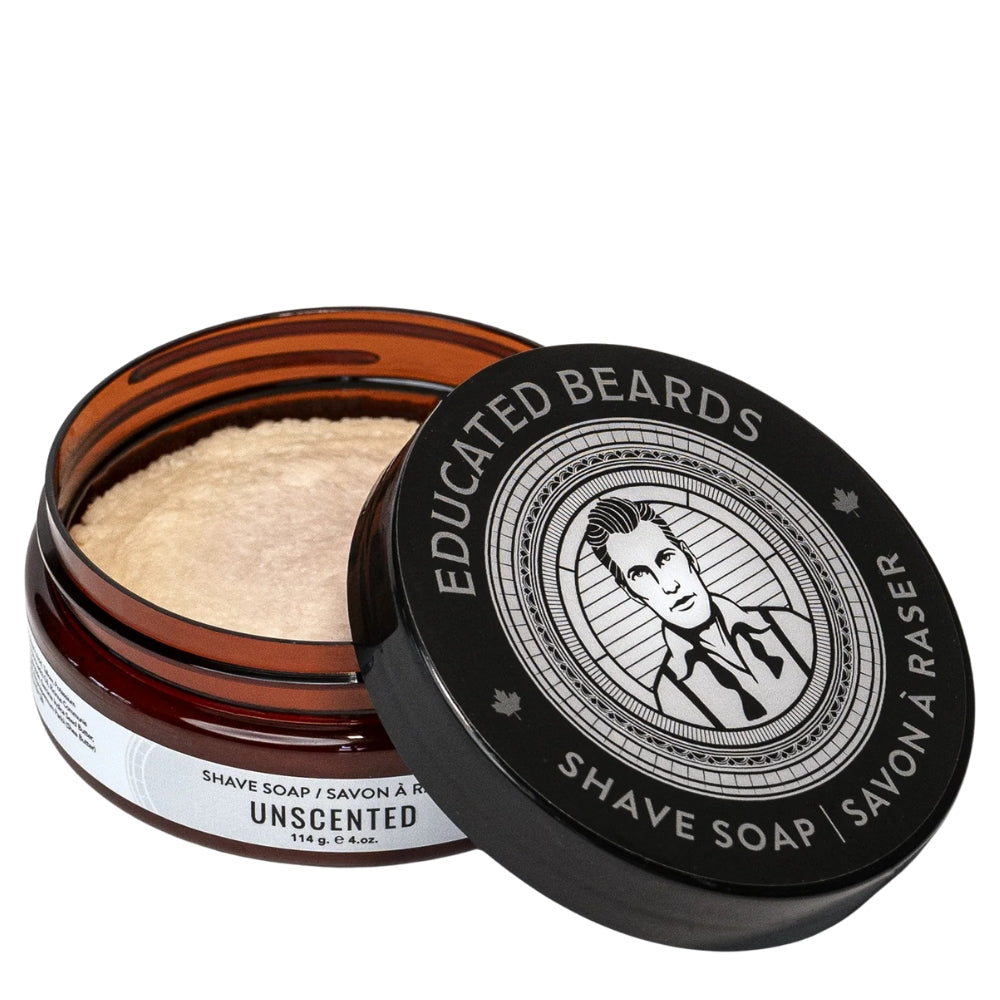 Educated Beards - Savon à raser "Unscented" (114g/4.0oz)