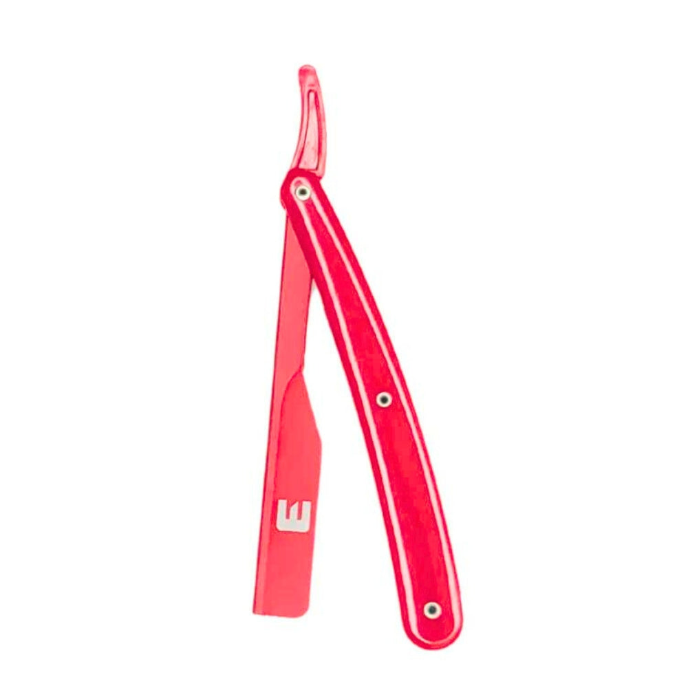 Elegance By Sadapack - Rasoir de barbier à glissière "Shavette" - Rouge