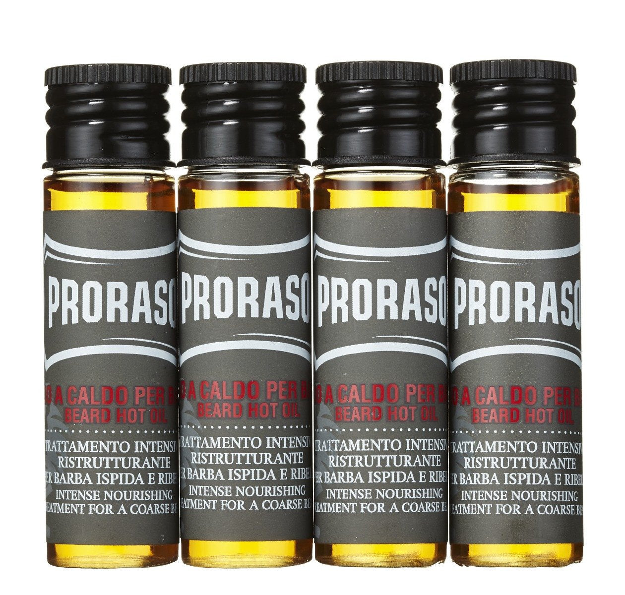 Traitement nourrissant intense à l'huile chaude pour barbe "Cedarwood & Citrus" - Pour les barbe grossières (4X 17ml/0.6oz)