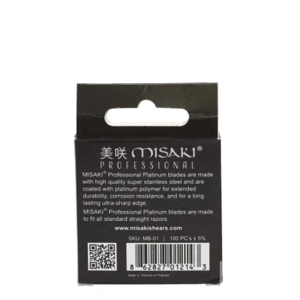 Demi-Lames "Platinum Single Edge" pour rasoir de barbier (100 Lames)