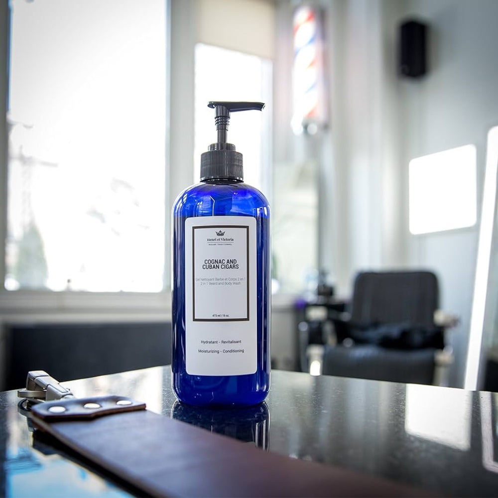 Gel nettoyant 2 en 1 barbe et corps "Cognac and Cuban Cigars" (228g/8.0oz)