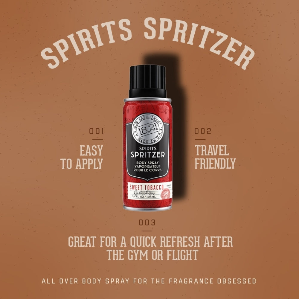 18.21 Man Made - Vaporisateur pour le corps "Spirits Spritzer Sweet Tobacco" (100ml/3.4oz)