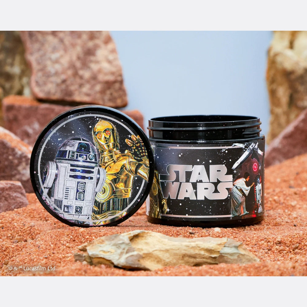 X Star Wars - Pommade d'argile "Matte Pomade" Édition C-3PO & R2-D2 Light Side - Tenue moyenne, fini mat (113ml/4.0oz)