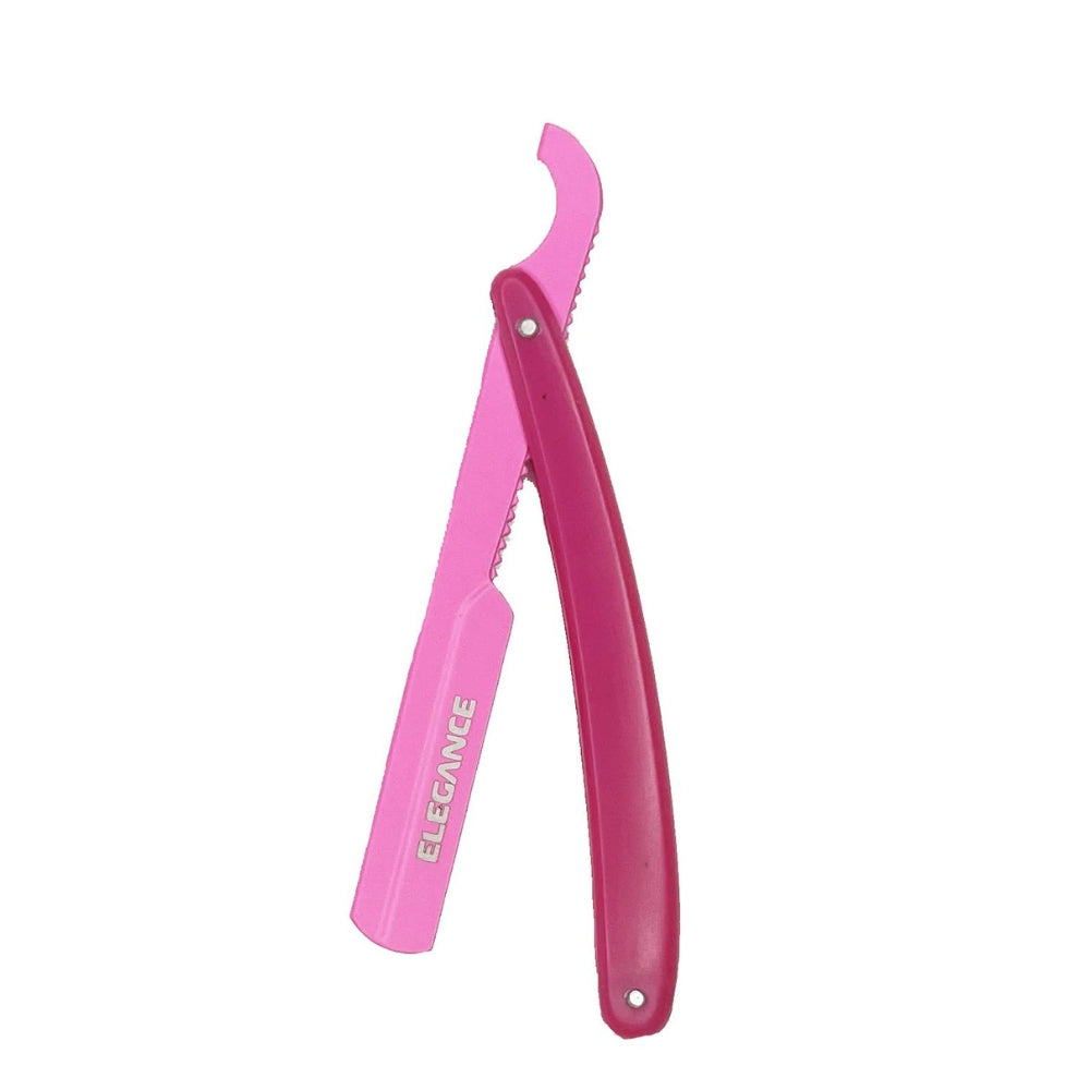 Elegance By Sadapack - Rasoir de barbier à glissière Turque "Shavette" - Rose