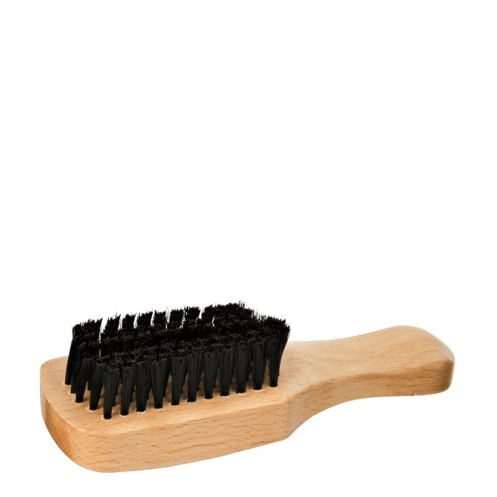 Brosse de barbier en poils synthétique "Barber Brush" - Bois naturel