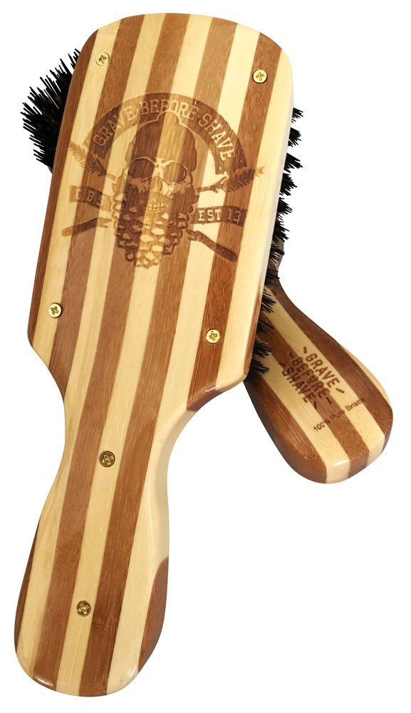 Brosse à barbe 100% poils de sanglier